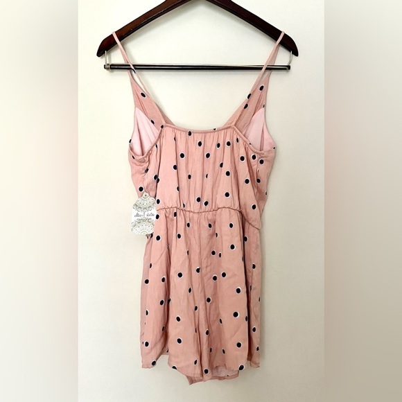 ALTAR’D STATE Women’s‎ Polka Dot Pink & Blue Skort Wrap Shorts Romper Size Small - Picture 6 of 16